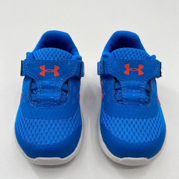 Under Armour Toddler Boy’s Surge 2 AC Sneakers Running Shoes Blue Circuit sz 5 - - Picture 4 of 7